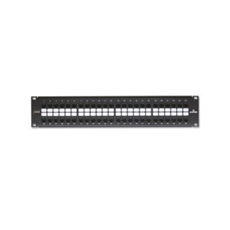 LEVITON 48-Port Quickport Patch Panel, Kitted W/Extreme Cat6 Jacks 69270-U48